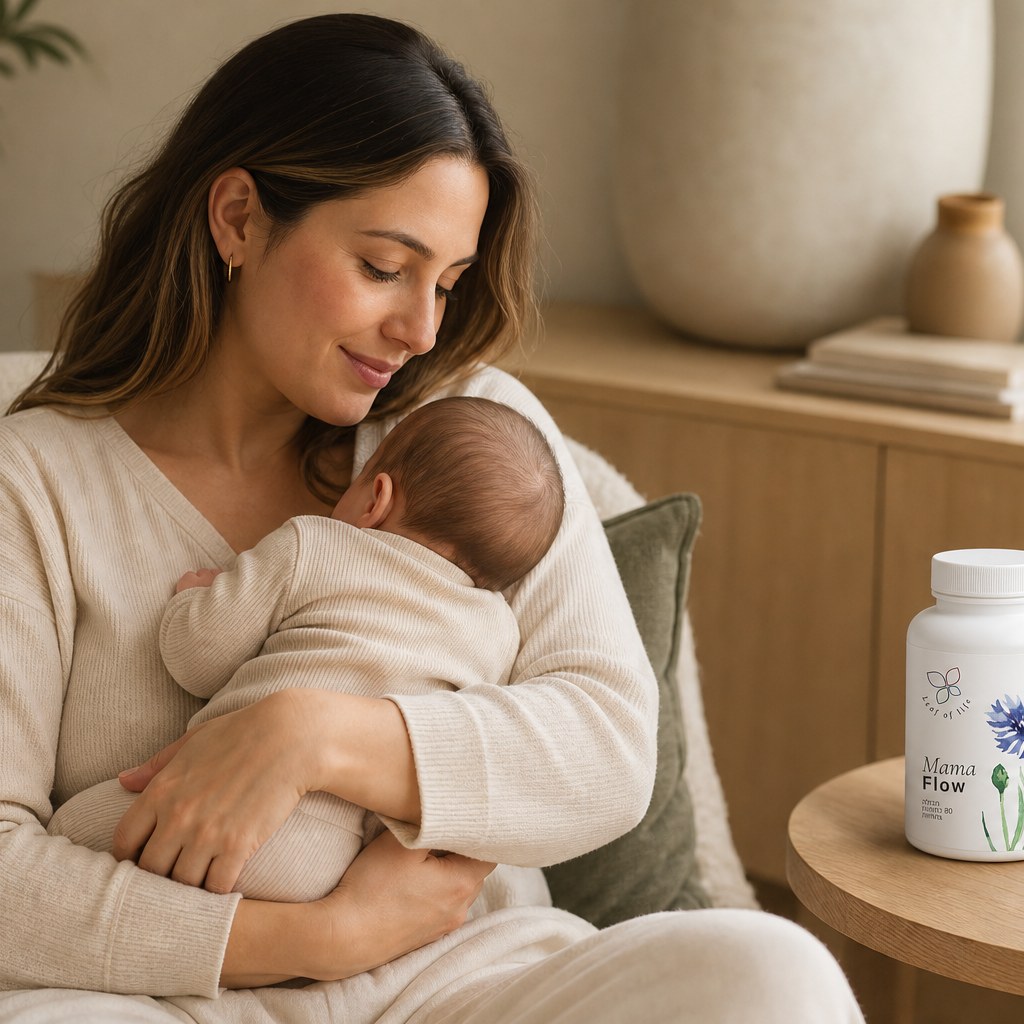 Mama Flow — לנשים אחרי לידה המחפשות להגביר חלב אם, באופן טבעי ולא תלותי