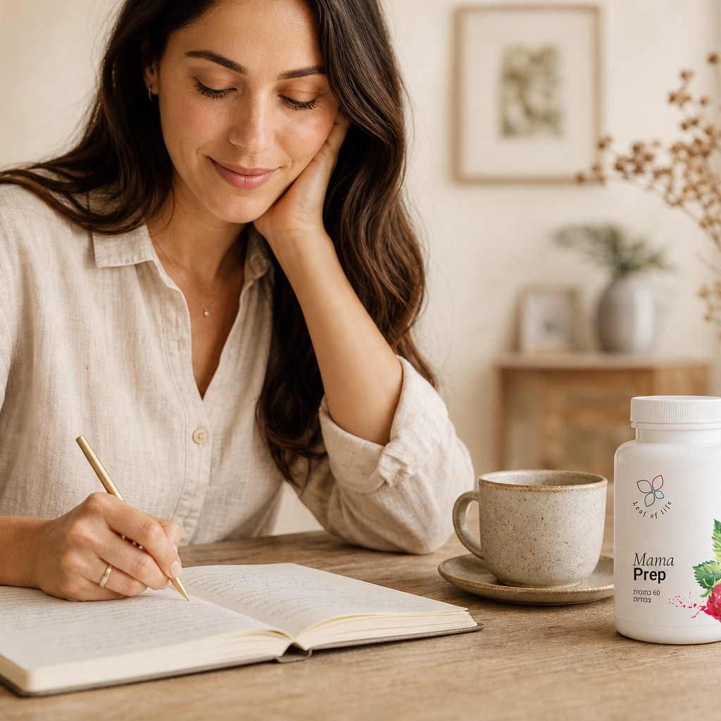 Mama Prep כמוסות — לנשים בהריון משבוע 34 ומעלה, להכנה ללידה הרמונית