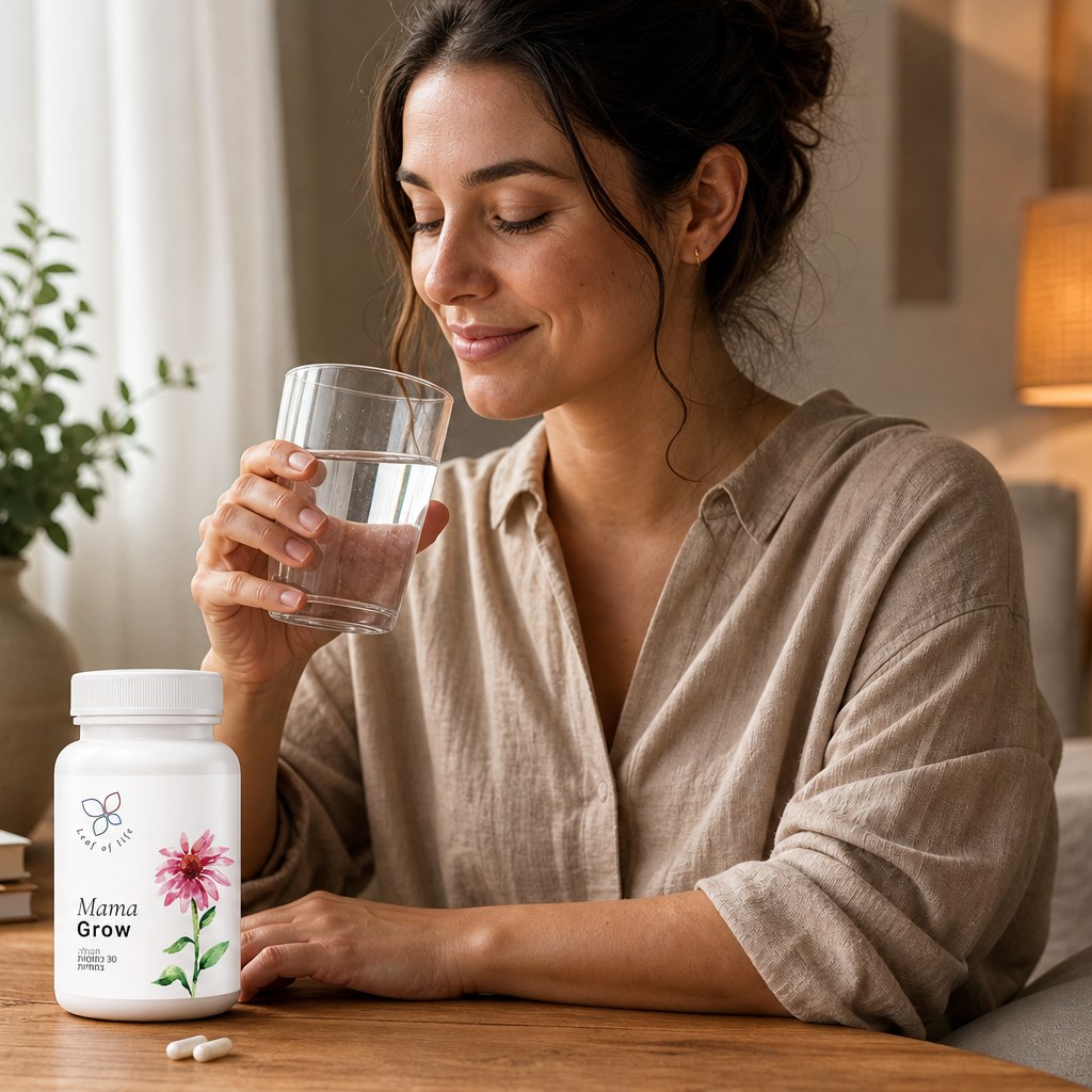 Mama Grow — לנשים החוות נשירת שיער, לאחר לידה, כתוצאה ממתח, גיל המעבר או חוסרי תזונה