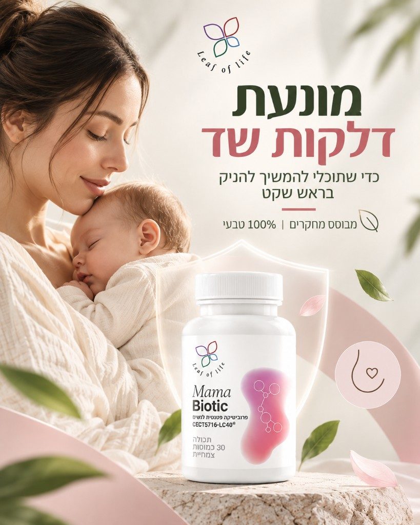 Mama Biotic — תמיכה בבריאות השד ונוחות בהנקה לנשים מניקות